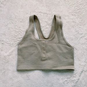 Tan thermal sports bra